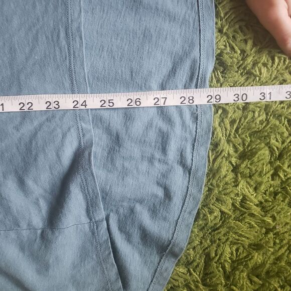 MADEWELL Teal Back Zip Swing Tee - M - Picture 13 of 14